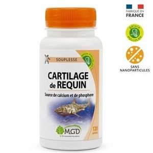 Mgd Nature Cartilage de requin 120 gelules - Cartilage de requin et arthrose