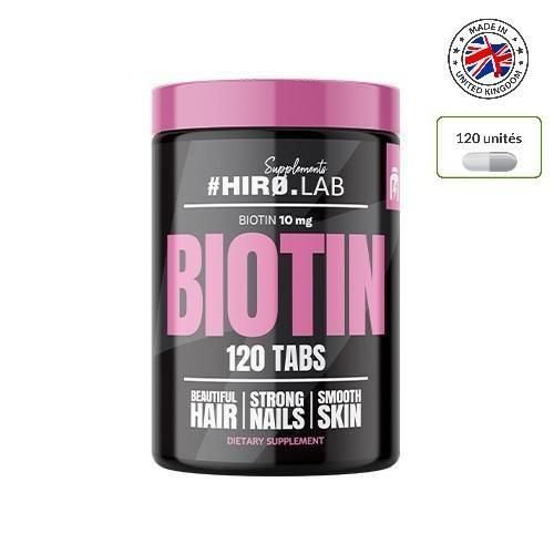 1 (26) Biotine 10000mcg 120 Comprimés (480 Servings) HIRO.LAB Supplements – Image 1
