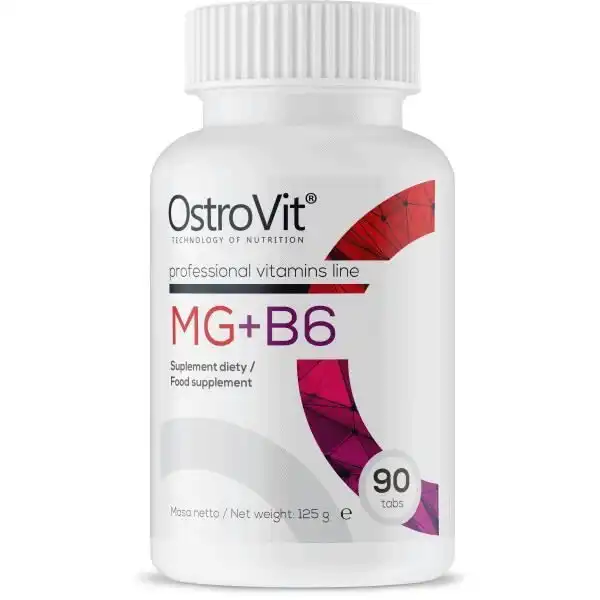 MG + B6 90 Tabs - Magnésium, Vitamine B6, Énergie, Réduction de la Fatigue et Soutien Musculaire