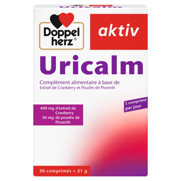 4009932416466_64641_90731866_Uricalm_30_fr@1.5x.fc3b8532 DOPPELHERZ URICALM 30 COMPRIMES – Image 1