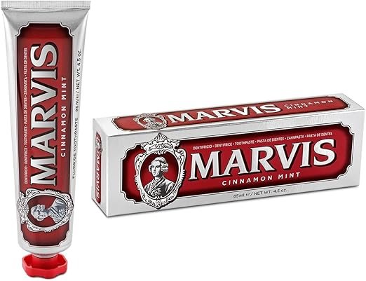 61sph+XroHL._AC_SX522_ Marvis Toothpaste Cinnamon Mint 25ml – Image 1