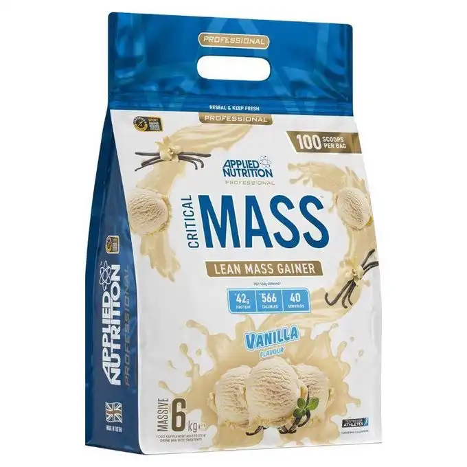 Critical Mass Lean Mass Gainz 6 kg Vanilla – Prise de Masse Propre & Contrôlée  APPLIED NUTRITION