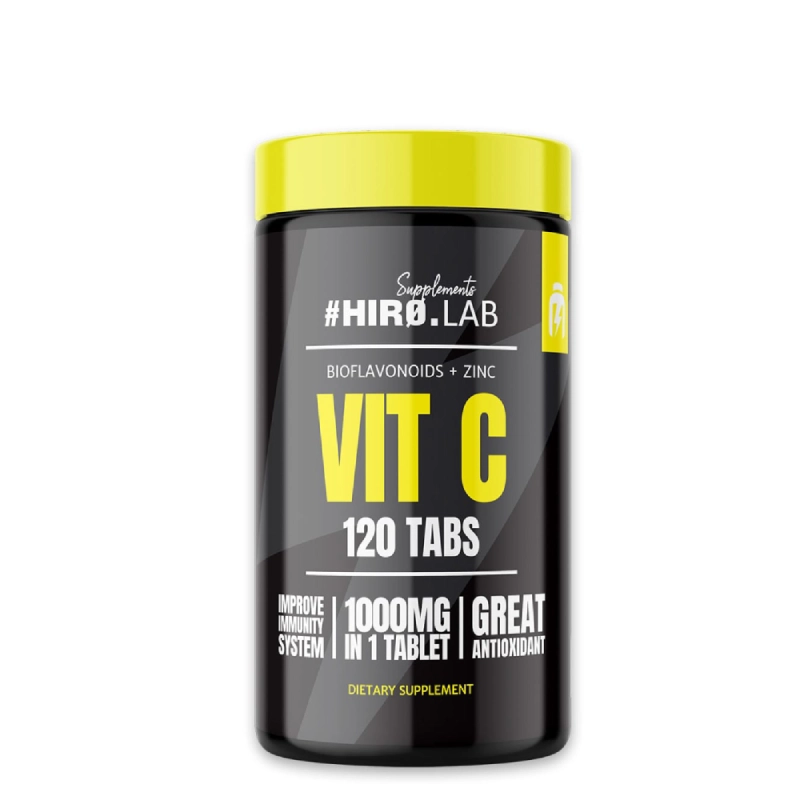 VIT-C-1000MG-120-Tabs-HIRO.LAB_ HIRO.LAB Vitamine C Bioflavonoids + Zinc 1000 mg – 120 comprimés – Image 1