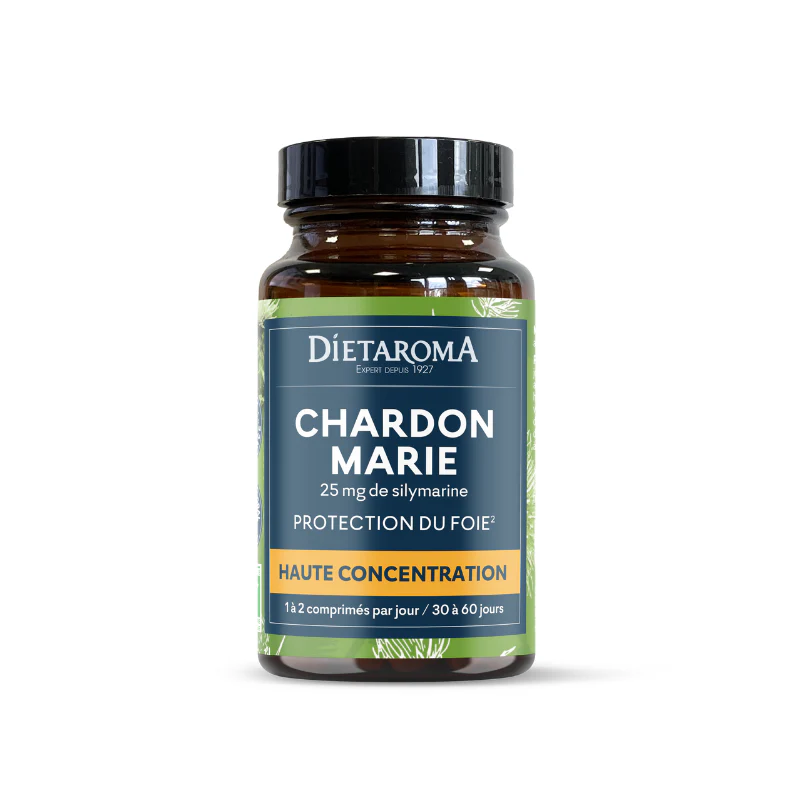 DIETAROMA CHARDON MARIE 25 MG DE SILYMARINE 60 COMPRIMES