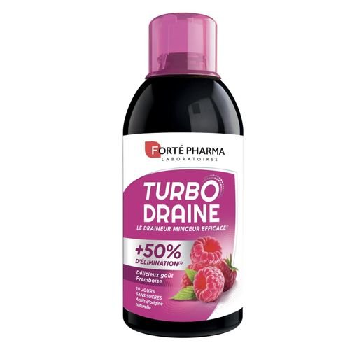 Forte Pharma TURBODRAINE DRAINEUR MINCEUR EFFICACE - Goût Framboise - 500ml