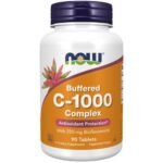 Compléments alimentaires NOW, Complexe de vitamine C-1000 avec 250 mg de bioflavonoïdes, tamponné, protection antioxydante*, 90 comprimés