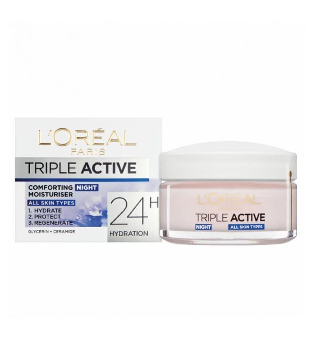 L’Oreal Triple Active Creme Hydratante Nuit 50ml — Soin Nuit Multi-Protection