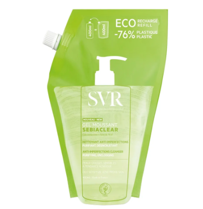 SVR SEBIACLEAR GEL MOUSSANT ECO RECHARGE 400 ML