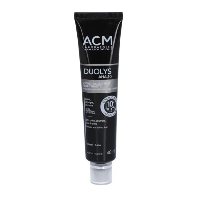 3760095254852 ACM DUOLYS AHA.10 - Crème Peeling Nuit Régénérante -40ml – Image 1