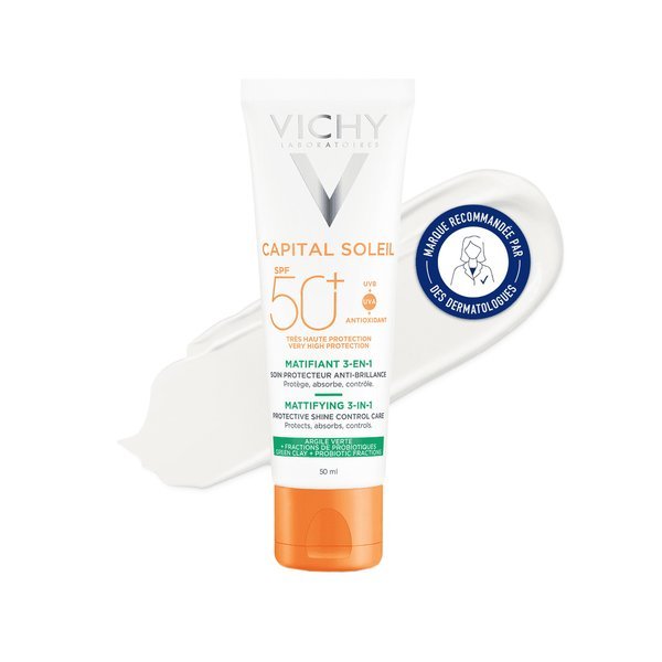 VICHY CAPITAL SOLEIL CREME MATIFIANT 3EN1 SPF 50+ 50ML