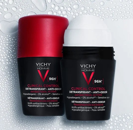 VICHY DEODORANT CLINICAL CONTROL HOMME ANTI-ODEUR 96H 50mL