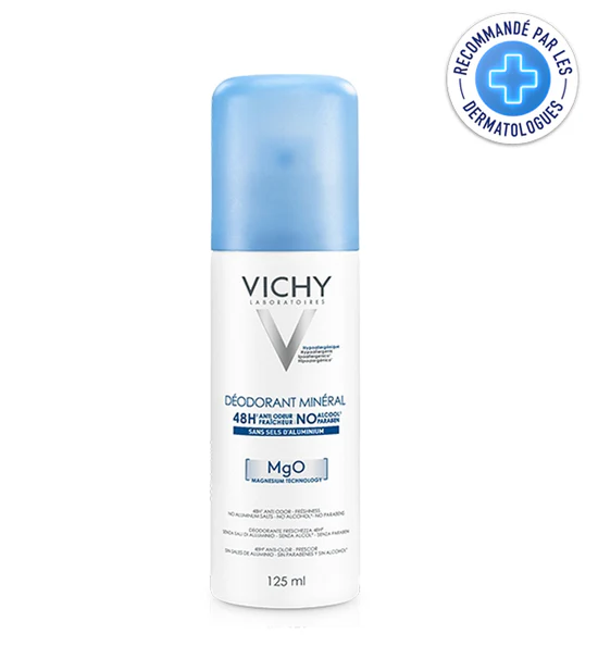 VICHY DÉODORANT MAGNÉSIUM MINÉRAL 48H AEROSOL PEAUX SENSIBLES 125ML