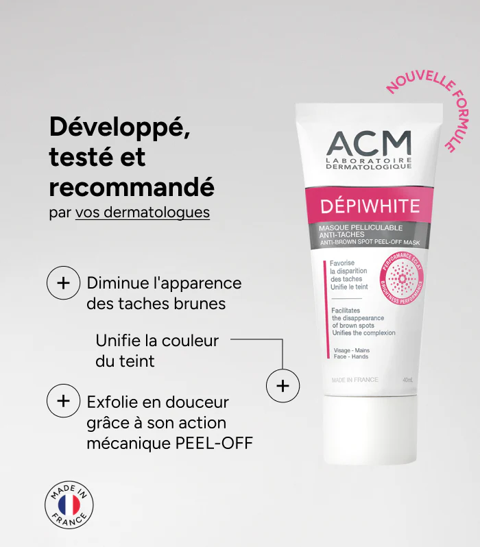 DEPIWHITE-MASQUE-NEWPACKSHOT-RTB-FR_1a53ee43-a063-40d8-881d-405d77a83e9b ACM DÉPIWHITE MASQUE PELLICULABLE ÉCLAIRCISSANT 40mL – Image 1