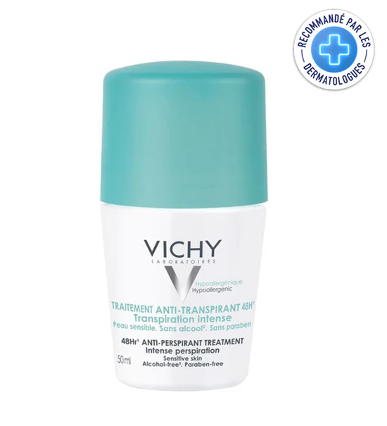 VICHY DÉODORANT ANTI-TRANSPIRANT ANTI-TRACES ROLL-ON 50ML