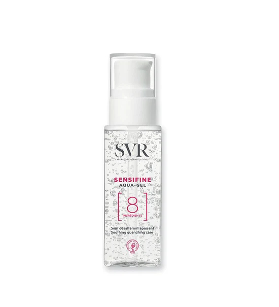 svr-sensifine-aqua-gel-soin-desalterant-apaisant-40ml_8d7c03d0-a832-4734-acdc-beedbc98b331 SVR - Sensifine Aqua-Gel - Gamme Sensifine – Hydratation intense et apaisement immédiat – Pour peaux sensibles, normales à mixtes – Aloe vera 30%, Panthénol – 40 ml – Image 1