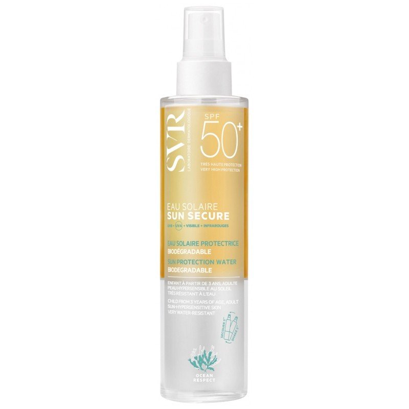 svr-sun-secure-eau-solaire-protectrice-biodegradable-sp50-200-ml SVR SUN SECURE EAU PROTECTRICE BIODEGRADABLE SPF50+200ML – Image 1