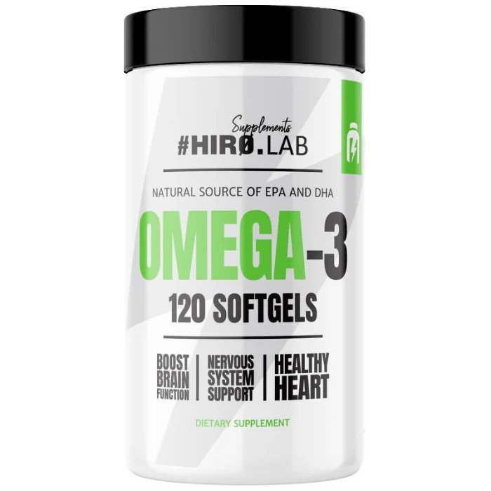 HIROLAB Supplements Omega-3 - 120 Softgels (120 Servings)